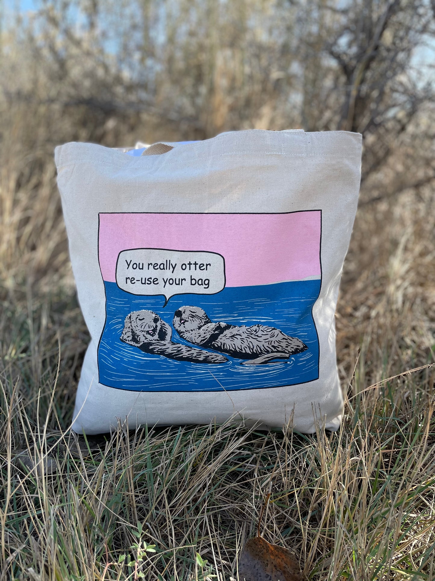 Otters Tote Bag