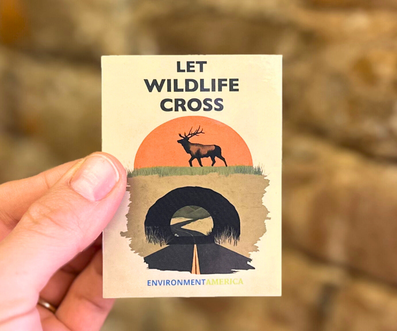 Let Wildlife Cross Stickers (set of 3)