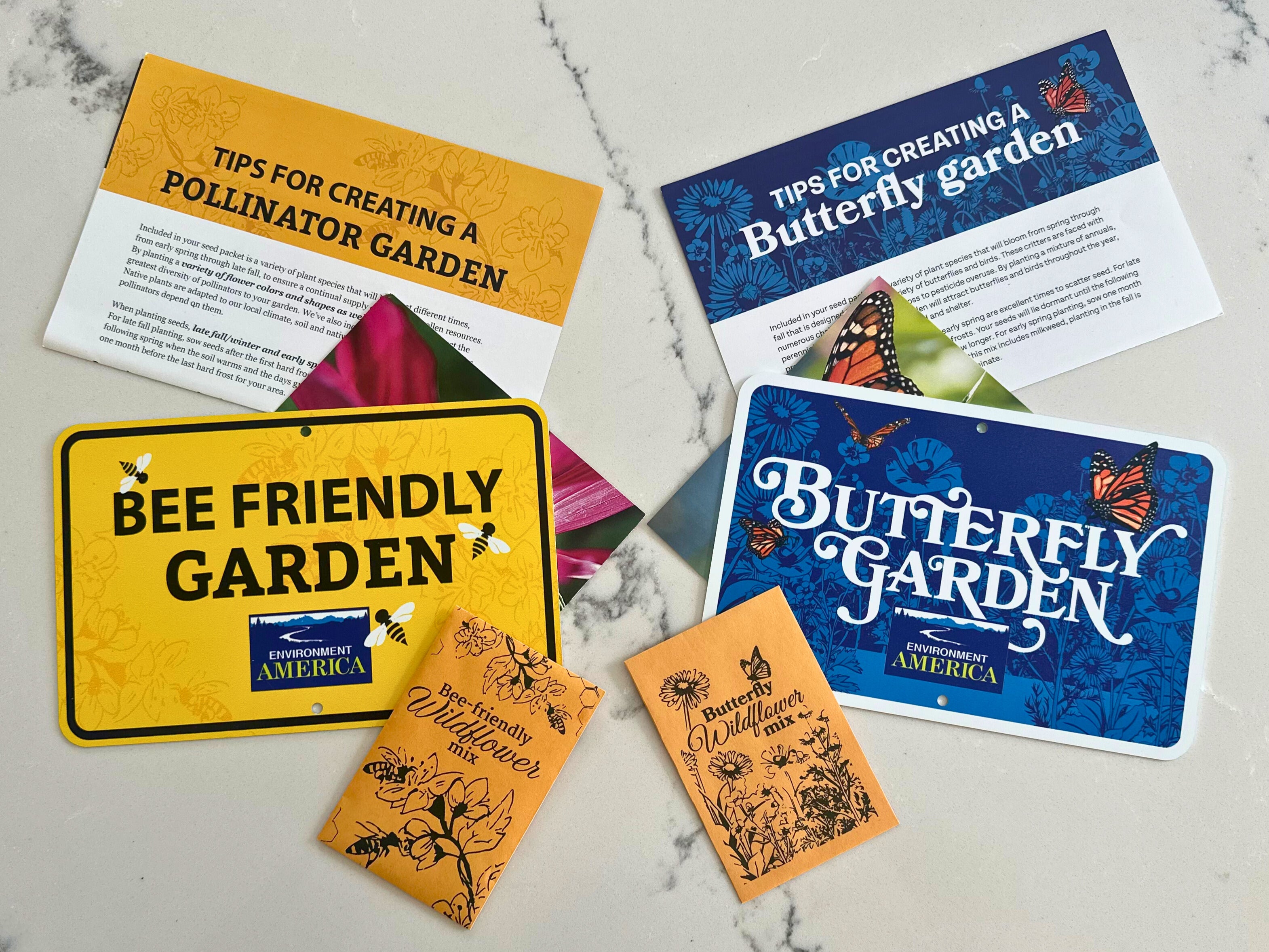 bee and butterfly wildflower seeds Pollinator Gardens Bundle – Environment America Shop