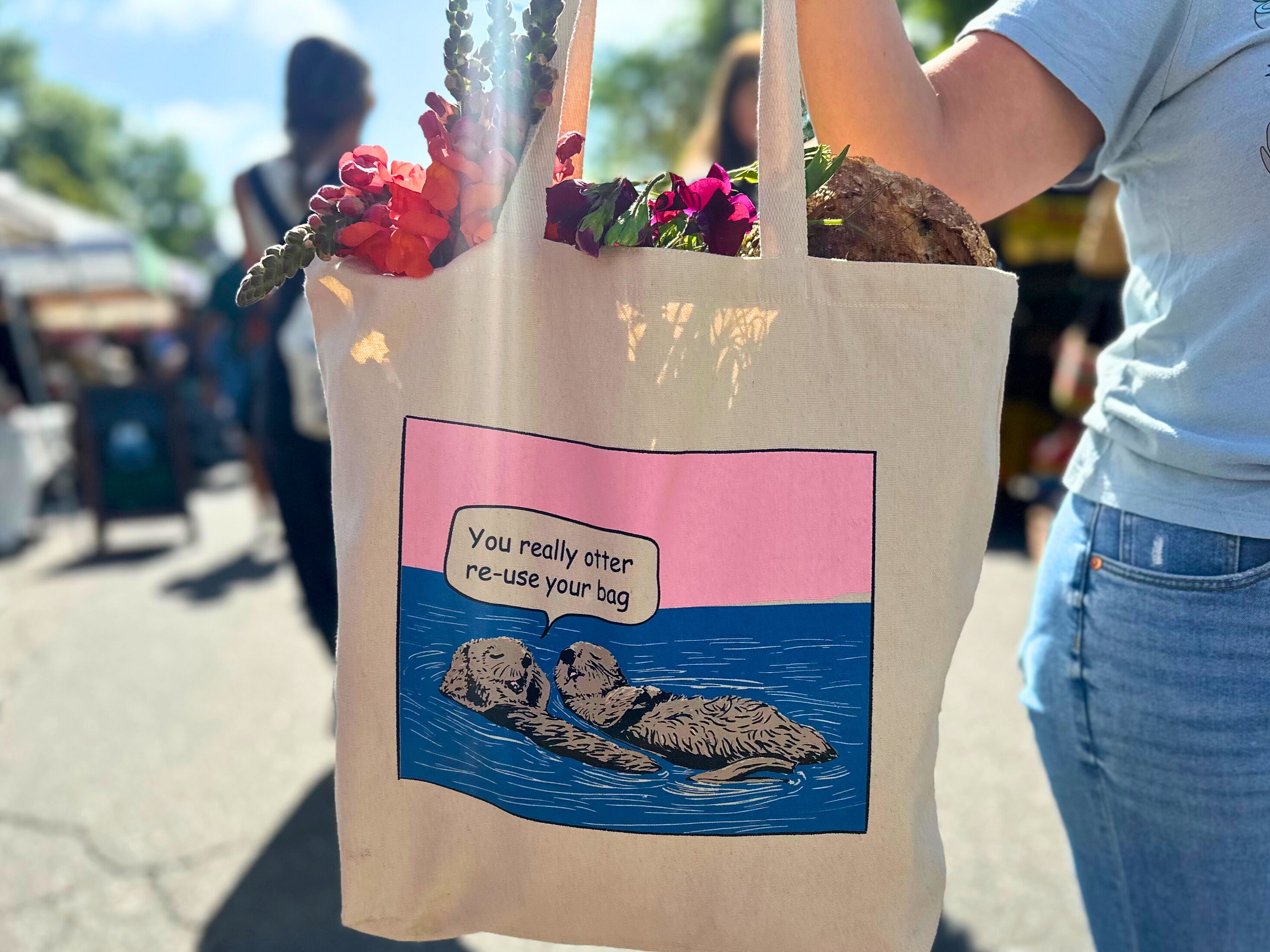 Otters Tote Bag