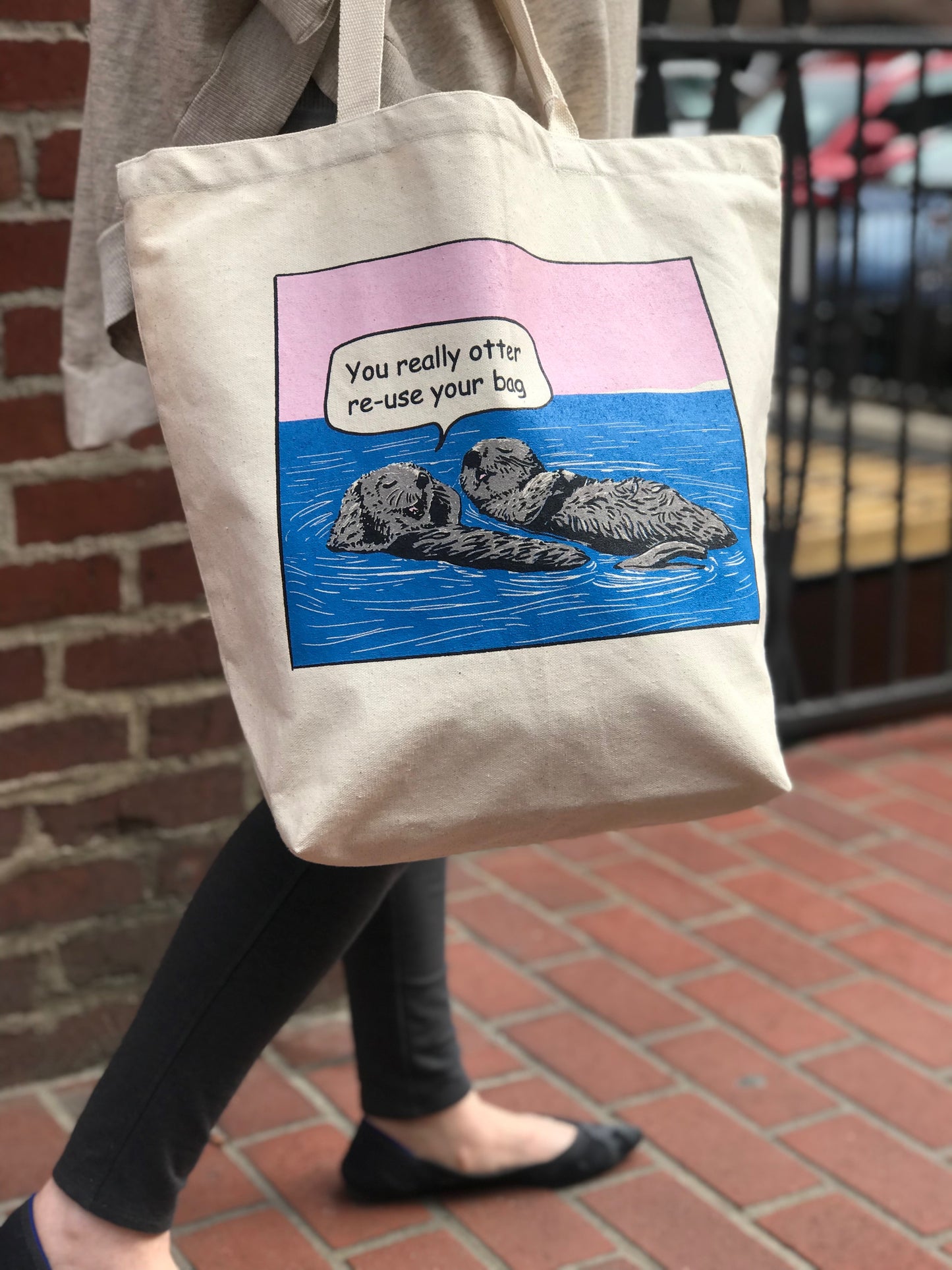 Otters Tote Bag